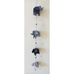 Guirlande éléphant bleu foncé