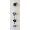 Guirlande éléphant bleu foncé