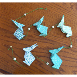 Guirlande lapin vert