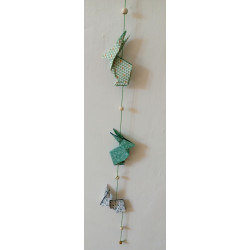 Guirlande lapin vert