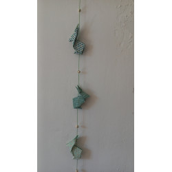 Guirlande lapin vert