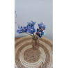 Bouquet de fleurs dans les tons violet / bleu