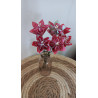 Bouquet de fleurs tons rouge