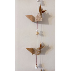 Guirlande renard marron papier kraft