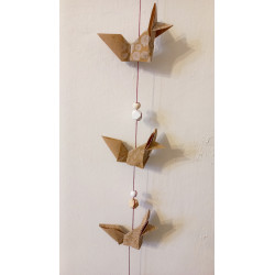 Guirlande renard marron papier kraft