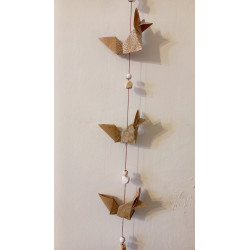 Guirlande renard marron papier kraft