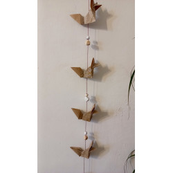 Guirlande renard marron papier kraft