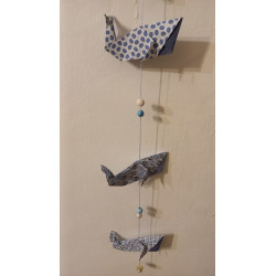 Guirlande baleine bleue