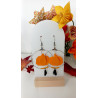 Boucles d'oreilles citrouille
