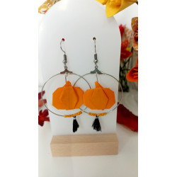 Boucles d'oreilles citrouille