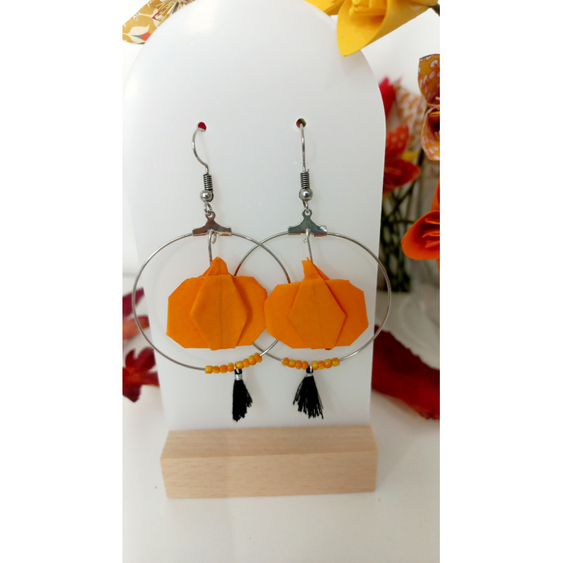 Boucles d'oreilles citrouille Boucles d'oreilles citrouille