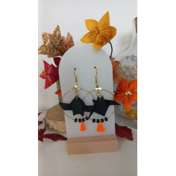 Boucles d'oreilles chauve-souris